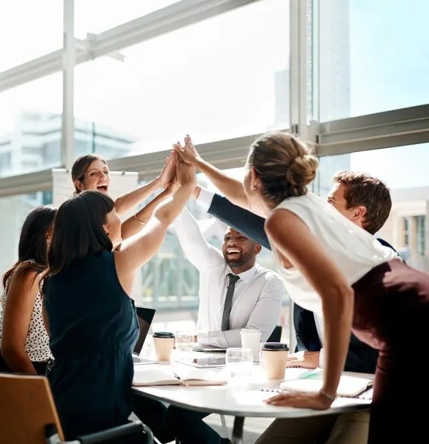 Corporate team meeting